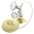 Máy hút sữa Medela chạy điện hoặc pin, hai chu kỳ, hút một bên, 
Swing