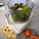 Green Smoothie #5422895: Rainbow chard, with bananas, and nectarines. Probably some salt and lemon for extra fun!