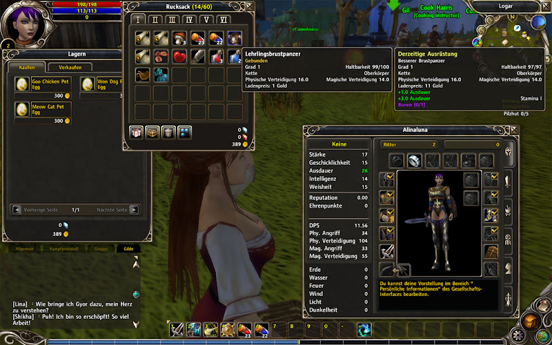 Runes of Magic: Charakter Oet Inventar und Attribute Runes of Magic: Charakter Oet Inventar und Attribute
