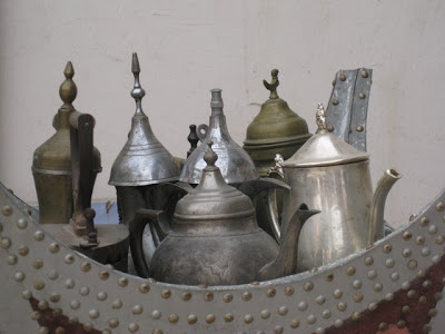 Tea pots for sale in Jerash Jordan