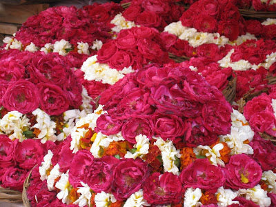 Flowers in Ajmer mosque in India