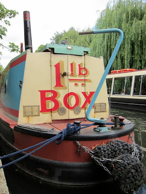 Boat on Regent's Canal in London 