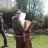 Hocker besprayen 04 / 2010