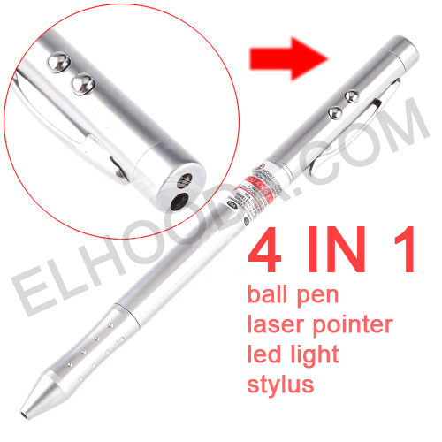 Pen, Laser Pointer, Flash Light, Sylus Pen