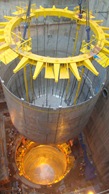 India’s Fast Breeder Nuclear Reactor Core being transported & lowered into place