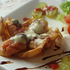Roasted Figs and Gorgonzola in Fillo dough baskets