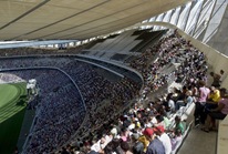 South Africa About 43000 people at the "Cape Town for Jesus" Prayer Gathering in the newly completed Cape Town Stadium. This new stadium, was built for the 2010 World Cup, which starts in June.
22/03/2010
