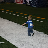 He liked to run along the white lines.