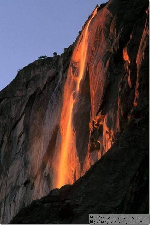 美國加州 火瀑布 Yosemite National Park (7)