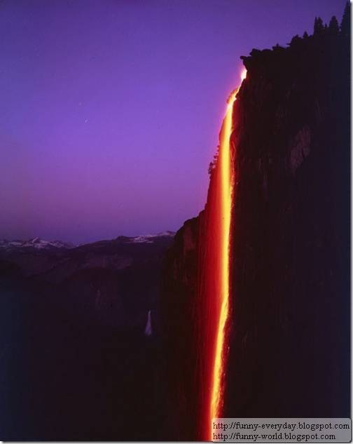 美國加州 火瀑布 Yosemite National Park (6)