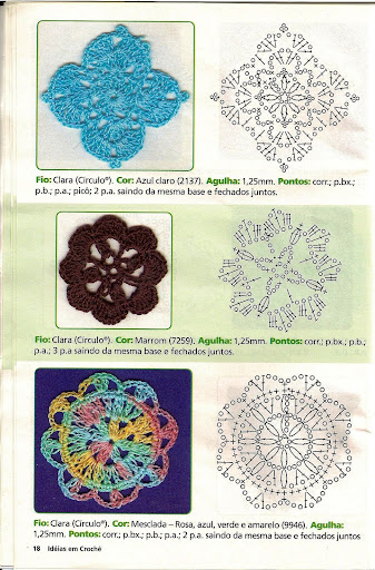 Crochet الكروشية و مجلة وحدات كروشية بالورود.وحدات كروشة جديدة وجميلة لا  تفوتك البترو - الكويت