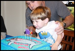 blowing out candles