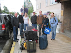 Dan and Christin Raymond sent us off with our luggage after lunch in Anchorage