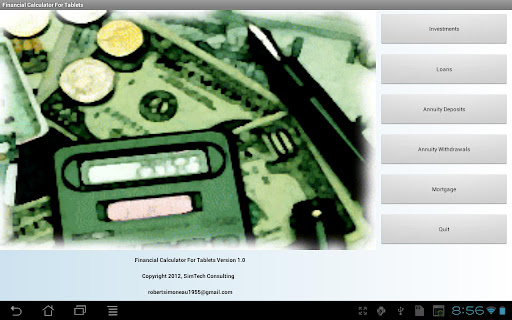 FinCalc for tablets