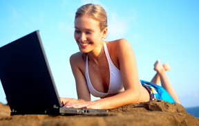 Girl and Laptop