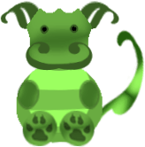 imagen de dragon de color verde, image of green dragon