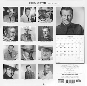 John Wayne 2010 Calendar - Back