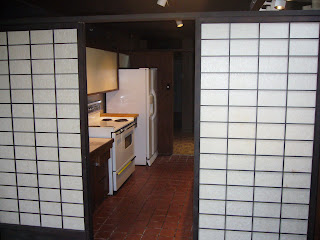 Shoji Screens Open to Kitchen