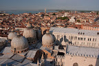 Domes of St. Marks basilica, seen from bell tower. &ndash; 17-Jun-2009