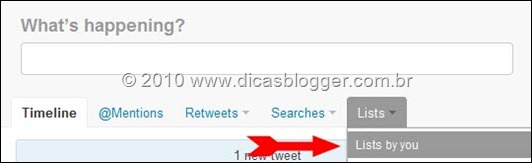 Gerenciar listas lists-twitter
