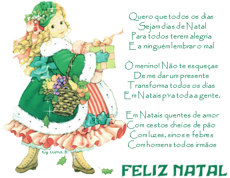 recado de Natal Scrap de Natal