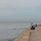 Pescando en La Rambla