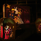 Faroles con motivos del pesebre