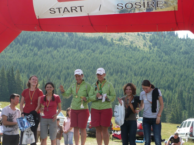 Marathon 7500 Bucegi 2010.  Podiumul la feminin