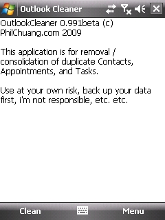 Outlook Cleaner outlook%20cleaner ¿Contactos duplicados en Windows Mobile?