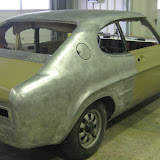 Ford Capri entlackt, Anbauteile chem. und KTL