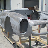 W198 300 SL Roadster Sodaentlackung mit part. Entrosten durch Glasperlstrahlen