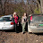 2009 Alex and Kiesha both on a farm in MN with NC license plates ... hers say Appalachian Trail ... mine Friends of the Smoky's