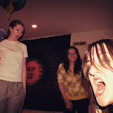 two new friends who shall remain nameless and the fabulously bubbly drunk roaring Kayla!