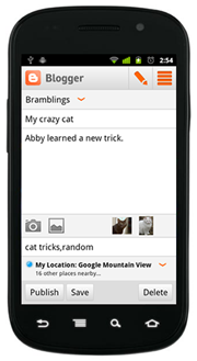 android app blogger