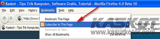 Mengembalikan Letak Tombol Rss Feed di Firefox 4