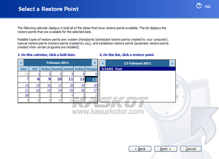 system restore 4
