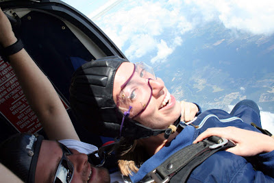 Falling out of airplane