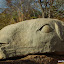 Tête de bélier du parc de sculptures de Laongo