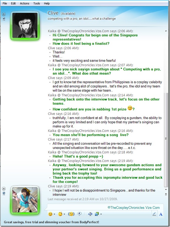 interview with clive interview with clive