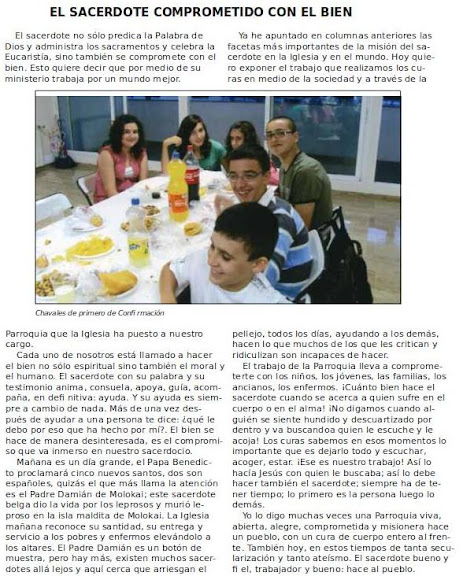 El sacerdote comprometido con el bien