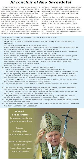 conclusión de año sacerdotal