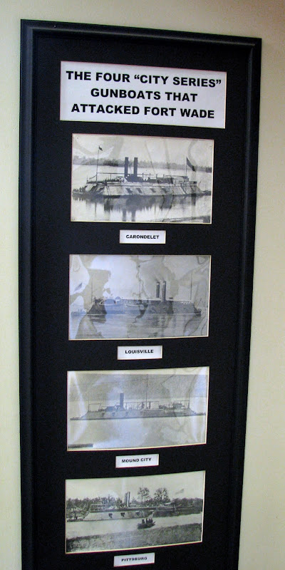 Civil War Iron Clad Gunships that attacked Ft. Wade