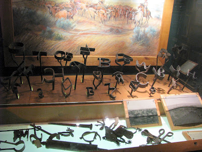 branding irons and cowboy tools