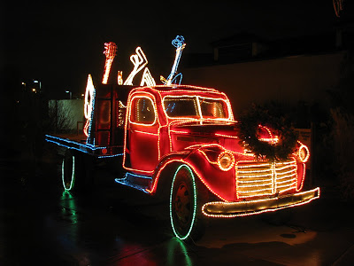 classic one ton truck christmas lights