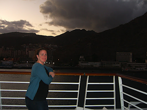 Christina bidding Tenerife farewell