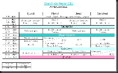 Emploi du temps CE1