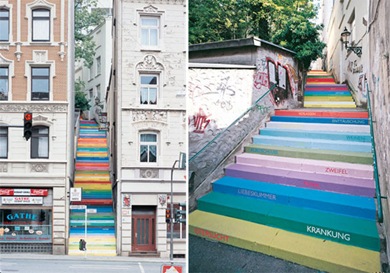 Momoy, pantone-staircase