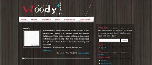woody