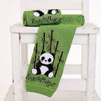 panda baby leg warmer bamboo