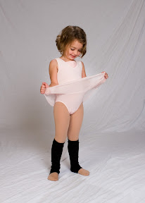 allison in dance wear in leg warmers